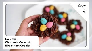 No-Bake Chocolate Coconut Bird's Nest Cookies
