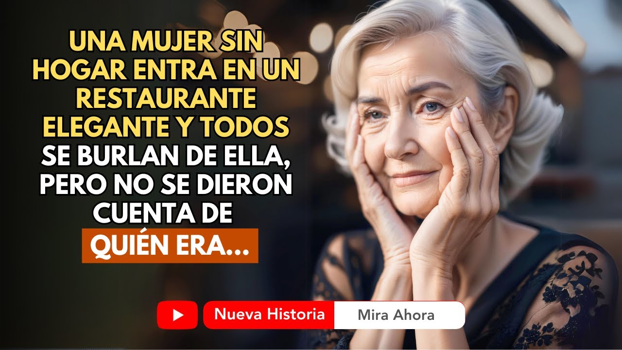 MUJER DE 80 AÑOS SIN HOGAR ENTRA EN RESTAURANTE DE LUJO Y TODOS SE BURLAN, PERO NO IMAGINABAN...