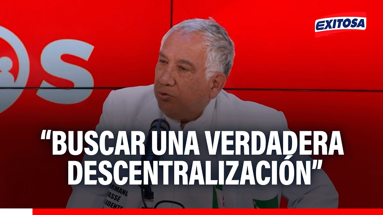 🔴🔵Armando Massé busca federalizar al Perú: “205 años de error son suficientes para el Perú”