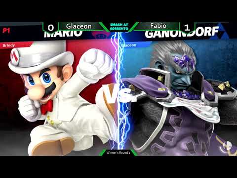Smash at Sorrento #3 - Fabio (Mario) vs Glaceon (Ganondorf) - WR1