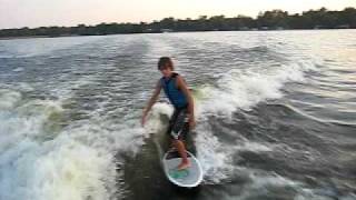 preview picture of video 'Wake Surfing on the Callender - Cam Bitton'