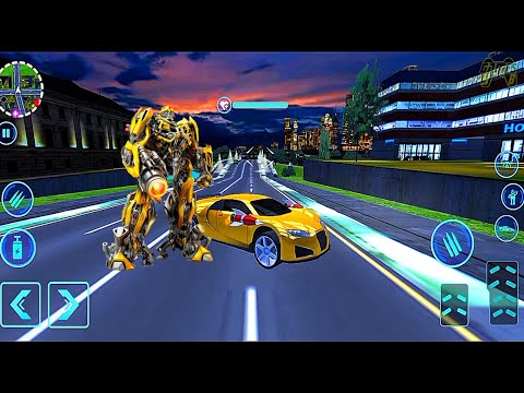 Grand Bumblebee Robot Hero Transform: Drone Car Robot Games - Android Gameplay