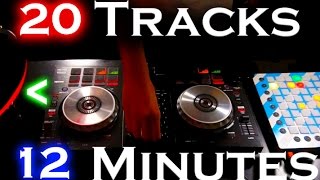 20 Tracks UNDER 12 Minutes // Live EDM DJ Mix [Pioneer DDJ-SB2]