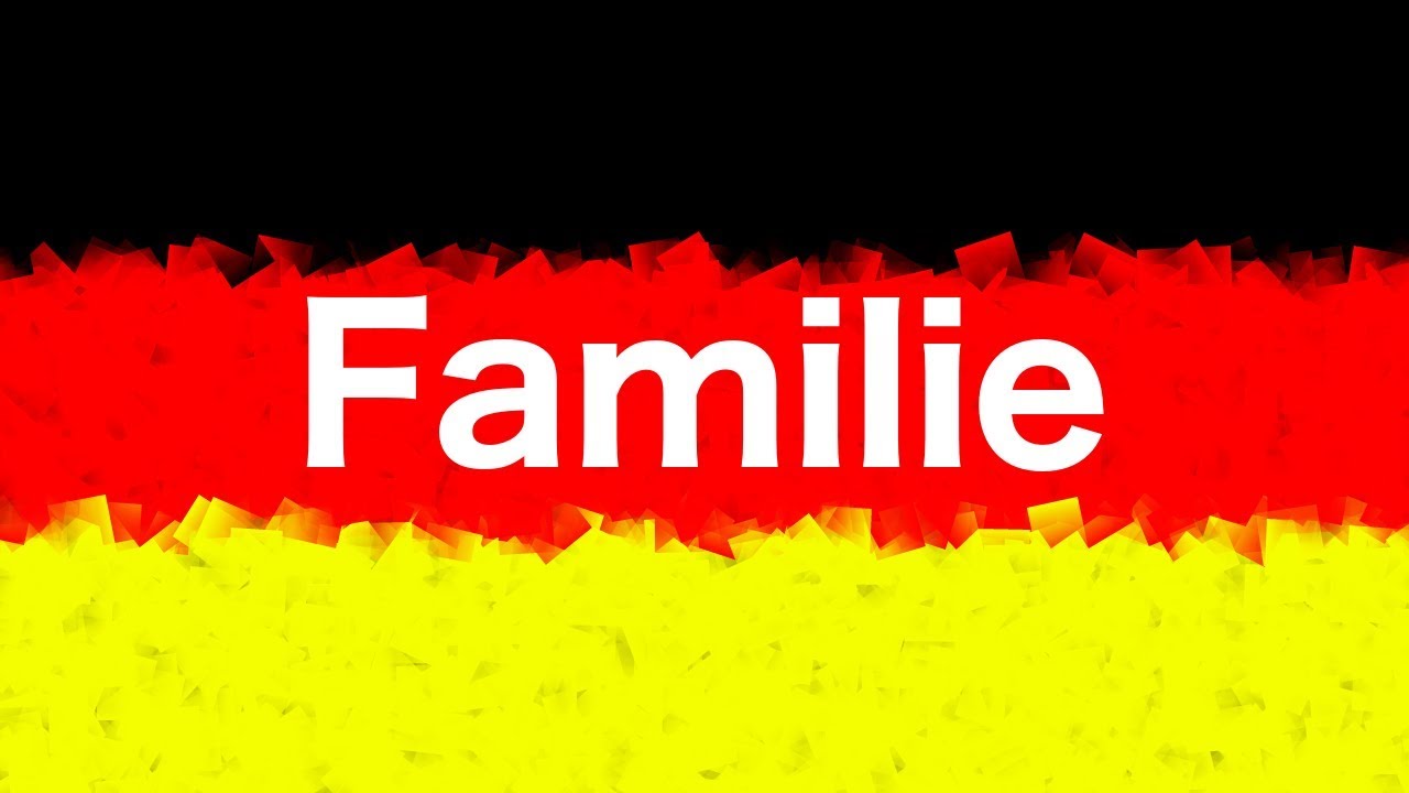 Vocabulario alemán: la familia - die Familie - (45 palabras)