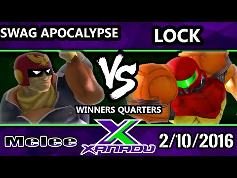 S@X 136 - Swag Apocalypse (Captain Falcon) Vs. Lock (Samus) SSBM Winners Quarters - Smash Melee