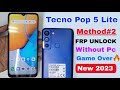 Tecno Pop 5 Lite FRP Bypass Android 11 Without Pc 2023 Tecno BD4a BD4i Bypass Google Account 2023