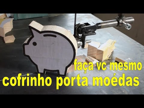 Marcenaria criativa em casa - como fazer porta moedas de madeira marcenaria artística