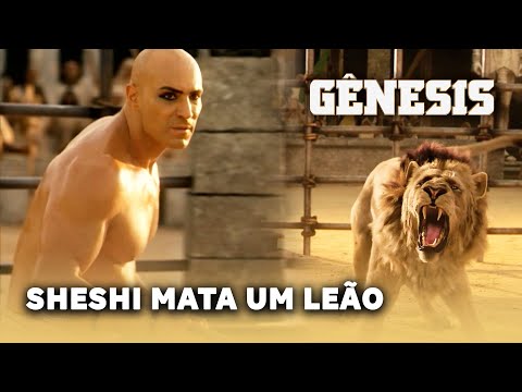 NOVELA GÊNESIS: Sheshi mata um leão no dia da sua coroação