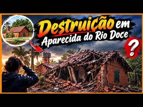 Chuva intensa em Aparecida do rio doce/presente/de volta a rotina/muitas flores.