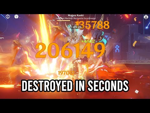 C0 Lyney joins my strongest mains! - Maguu Kenki Spiral Abyss 4.0 | Genshin Impact