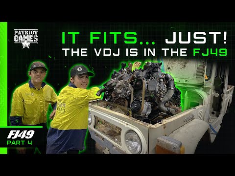 FJ49 Part 4 - The Motor Is In! VDJ Has Made It Into The FJ45