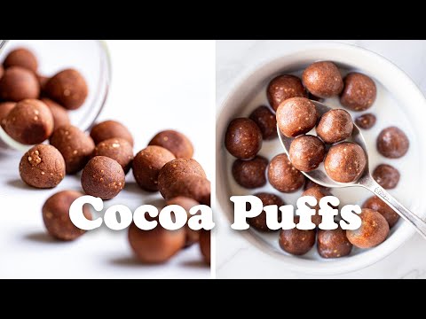 Homemade Chocolate Cereal | Healthy Cocoa Puffs