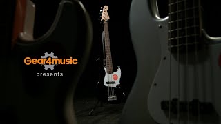 Video thumbnail for Squier Affinity Jazz Bass V 5-String, Black | Gear4music demo by Gear4music Guitars