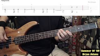Download lagu Summer Of '69 by Bryan Adams - Bass Cover with Tabs Play-Along mp3