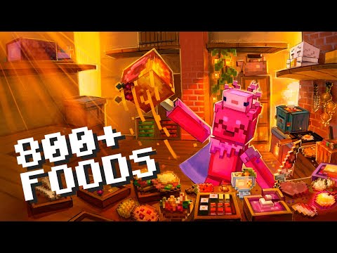 There are 800 New Foods in Minecraft. I Got Them All.