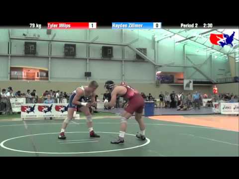 Tyler Wilps vs. Hayden Zillmer at 2013 ASICS University Nationals - FS