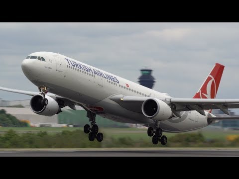 14 Take offs in 7 minutes at Manchester Airport - A380, A330, A320neo, 747, 757, 767, 787