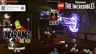 Lego The Incredibles: Undermined FREE PLAY (All 10 Minikits) - HTG