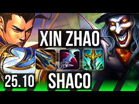 XIN ZHAO vs SHACO (JGL) | 17/1/9, Legendary | EUW Grandmaster | 25.10
