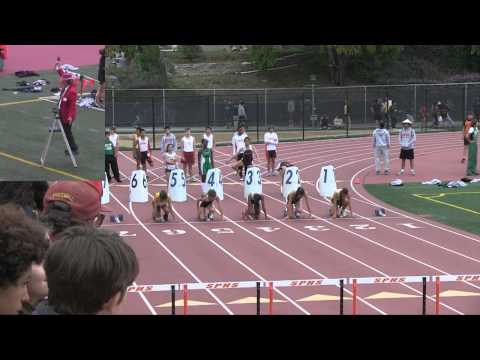 2012 Track - 100 Hurdles - Girls' Varsity Heat 1 (Rio Hondo League Prelims)