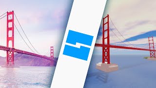 Roblox studio speed build : Golden Gate Bridge