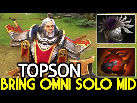 TOPSON [Omniknight] Bring Omni Solo Mid with Unexpected Build Dota 2