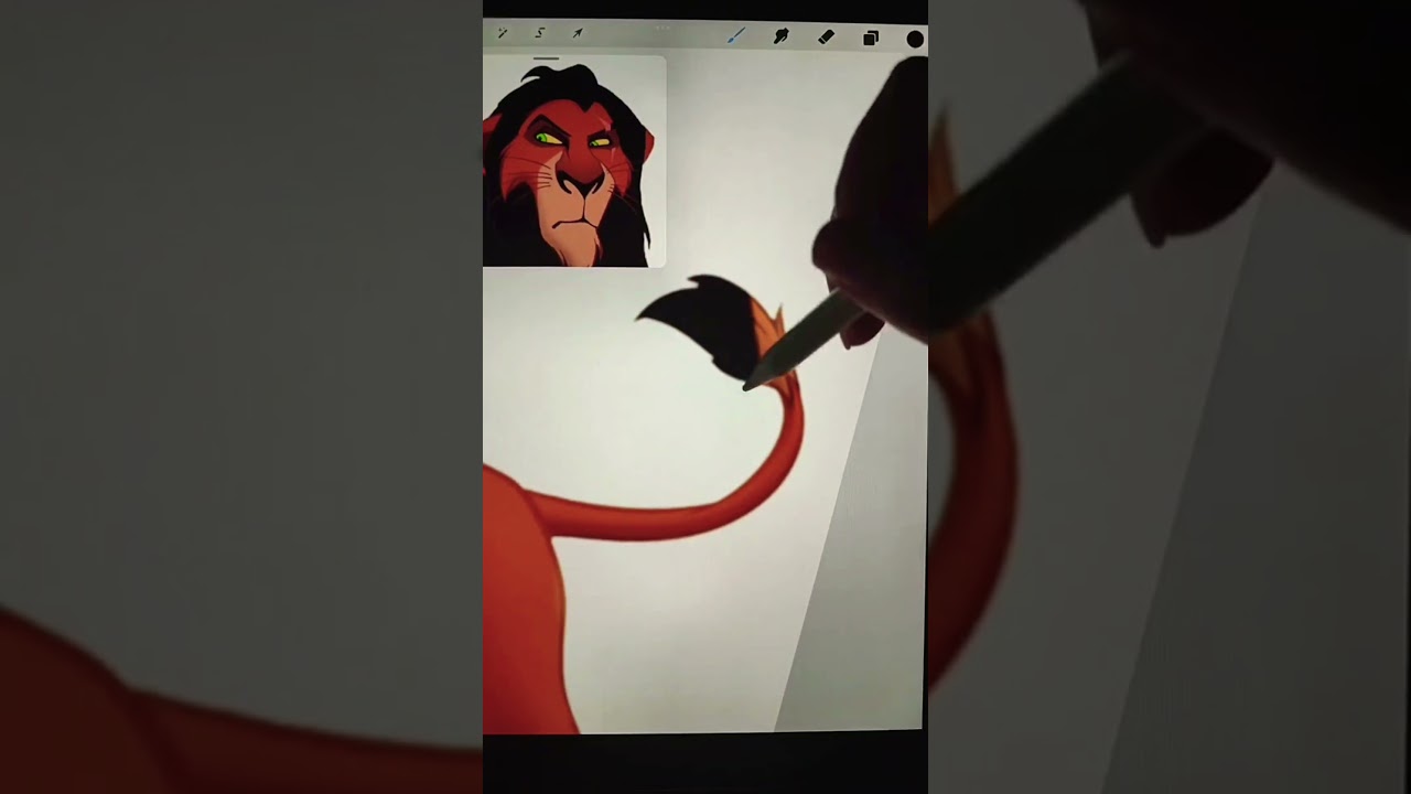 Simba as a scar #art #digitalart #artist #glowup #transformation #disney #HolidaysWithShorts #shorts