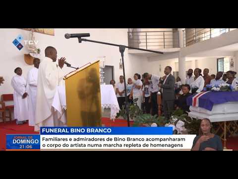 Familiares e admiradores de Bino Branco acompanharam corpo do artista numa marcha repleta homenagens