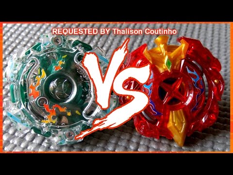Kaiser Kerbeus .G.O vs Xcalibur .T.Q - BATALHA BEYBLADE BURST!!