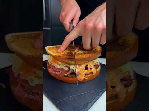 The Reuben Sandwich | A delicious bite of tradition #food #reubensandwich #sandwich