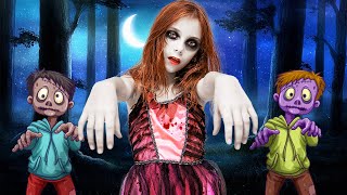 Tickle Zombie Hide and Seek! Can Dasha Escape?