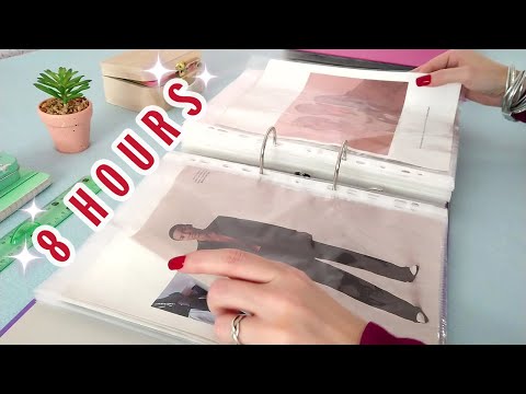 ASMR 8 HOURS of Plastic Sheet Protector Sounds ✨ Fall Asleep • No Talking