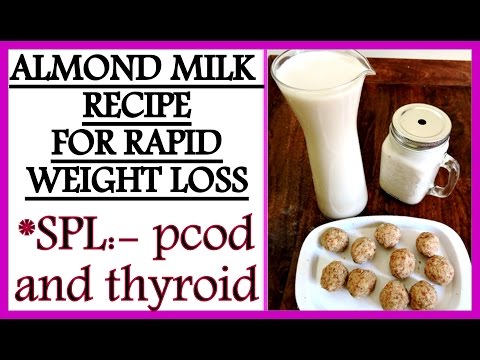 How To Make Almond Milk Recipe for Easy Weight Loss | Almond Milk for PCOD & Thyroid | Fat to Fab Video