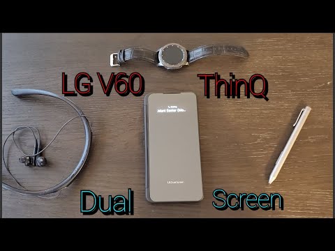 LG V60 ThinQ 📱 How To make a Call with the Dual Screen Closed 📱
