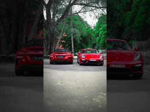 Red Clash of Legends! BMW Z4 M40i vs Porsche 718 Cayman | German Sportscar Showdown #porsche #bmwm