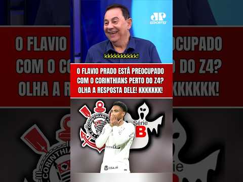 “SE O CORINTHIANS FOR REBAIXADO, EU VOU FICAR…” O FLAVIO PRADO TÁ PREOCUPADO COM O TIMÃO! KKKKKKK!