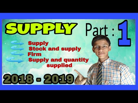 SUPPLY || STOCK AND SUPPLY || SUPPLY AND QUANTITY SUPPLIED ||ADITYA COMMERCE Video