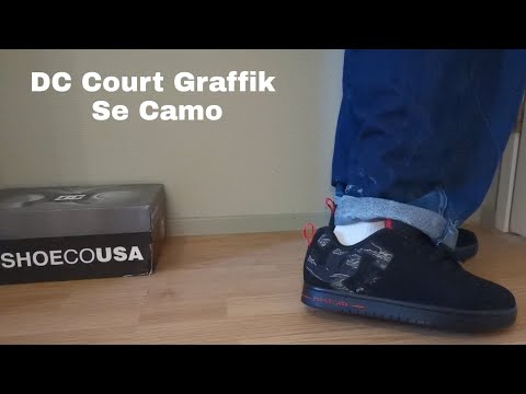 DC Court Graffik Se Camo (shoe review + on feet) and new deck