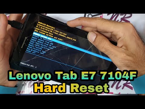Lenovo Tab E7 7104F Hard Reset
