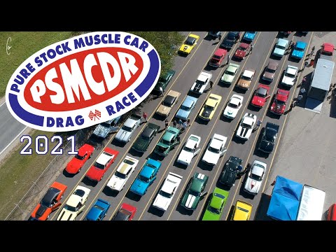 Pure Stock Muscle Car Drag Race 2021 - Mid Michigan Motorplex - Stanton MI PSMCDR