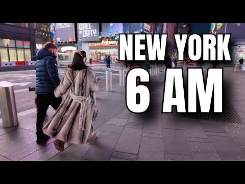 NEW YORK CITY Walking Tour [4K] - This Is NEW YORK CITY At 6 AM