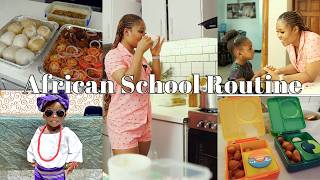 African Mom Morning Vlog | Cooking Jollof, Puff-Puff | Cultural Day \ | Affirmation Words For Kids