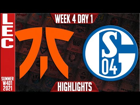 FNC vs S04 Highlights | LEC Summer 2021 W4D1 | Fnatic vs Schalke 04