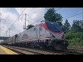 Lots Of Horn At Folcroft Featuring Amtrak And SEPTA 7 23 17