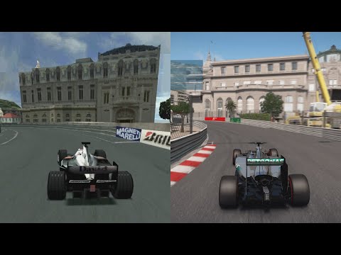 Evolution of 🇲🇨 Monaco GP at Monte Carlo in F1 Racing Games (1995 - 2024)