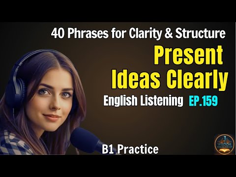 How to Present Ideas in English: 40 Phrases for Clarity & Structure | WEP EP.159