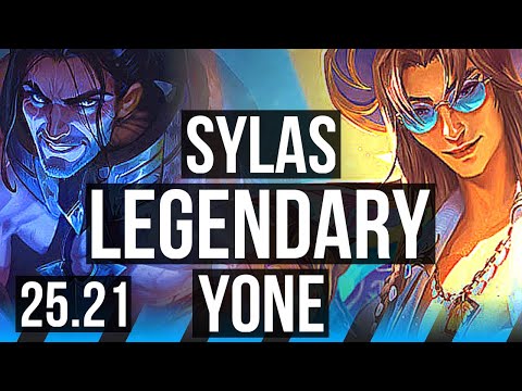 SYLAS vs YONE (MID) | 17/1/9, Legendary, 6 solo kills, Comeback, 42k DMG | KR Master | 25.21