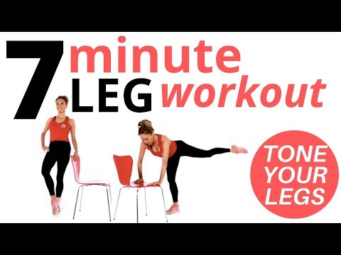7 MINUTE WORKOUT - LEG WORKOUT AT HOME  WITH INNER THIGH  AND GLUTE WORKOUT by Lucy Wyndham-Read