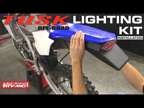 Tusk Motorcycle Enduro Lighting Kit - Dirt Bike Installation