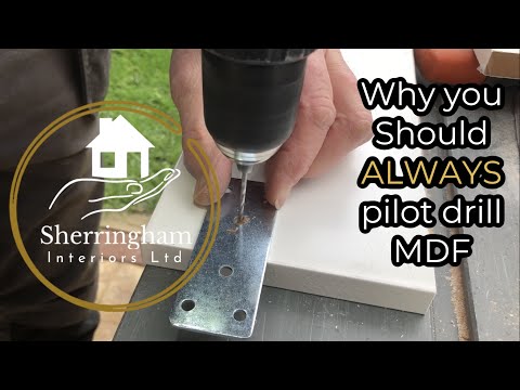 Why you should ALWAYS pilot drill MDF